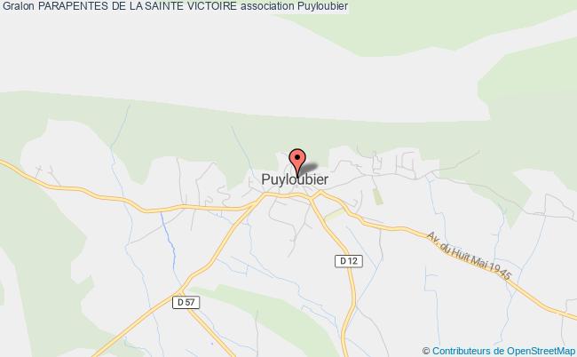 plan association Parapentes De La Sainte Victoire Puyloubier