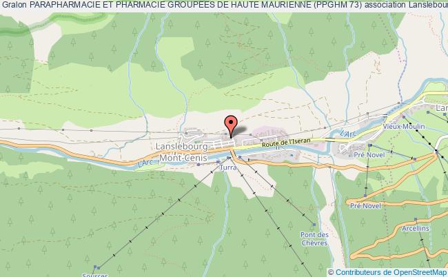 plan association Parapharmacie Et Pharmacie Groupees De Haute Maurienne (ppghm 73) Lanslebourg-Mont-Cenis