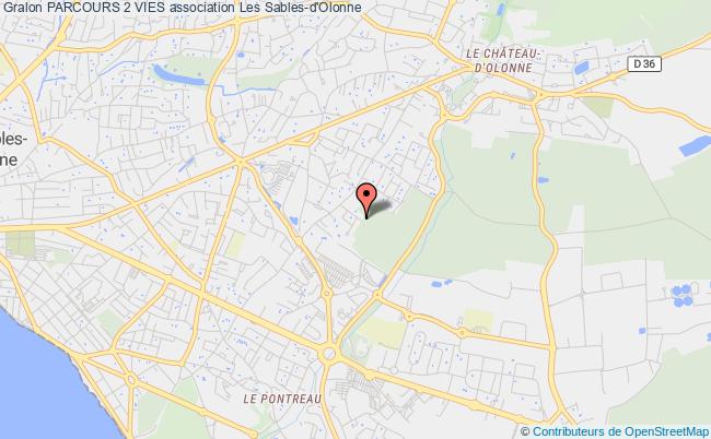 plan association Parcours 2 Vies Sables-d'Olonne