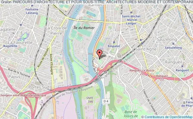 plan association Parcours D'architecture Et Pour Sous-titre: Architectures Moderne Et Contemporaine En Midi-pyrenees Toulouse
