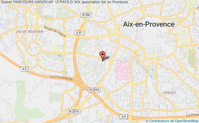 plan association Parcours Handicap 13 Pays D 'aix Aix-en-Provence
