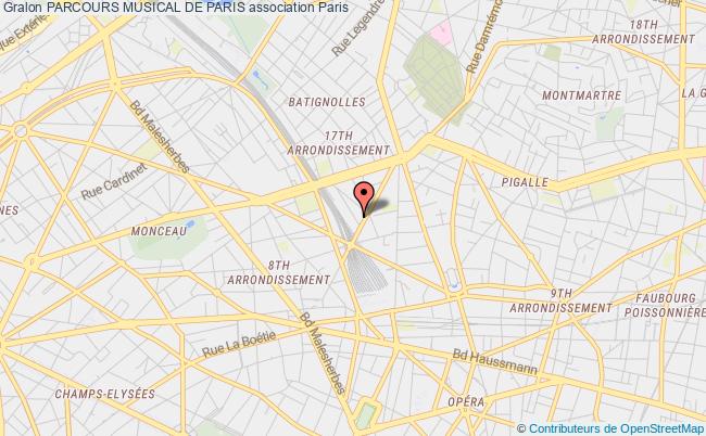 plan association Parcours Musical De Paris PARIS