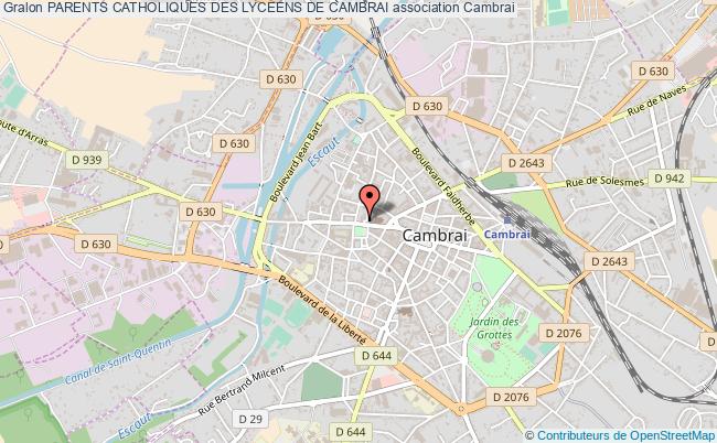 plan association Parents Catholiques Des Lyceens De Cambrai Cambrai