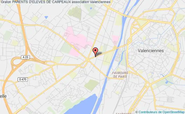plan association Parents D'eleves De Carpeaux Valenciennes