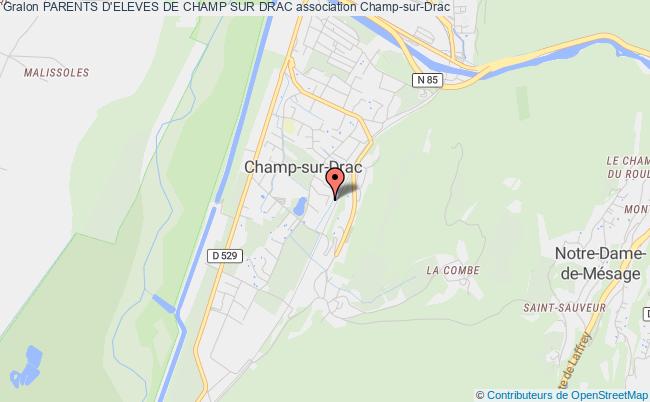 plan association Parents D'eleves De Champ Sur Drac Champ-sur-Drac