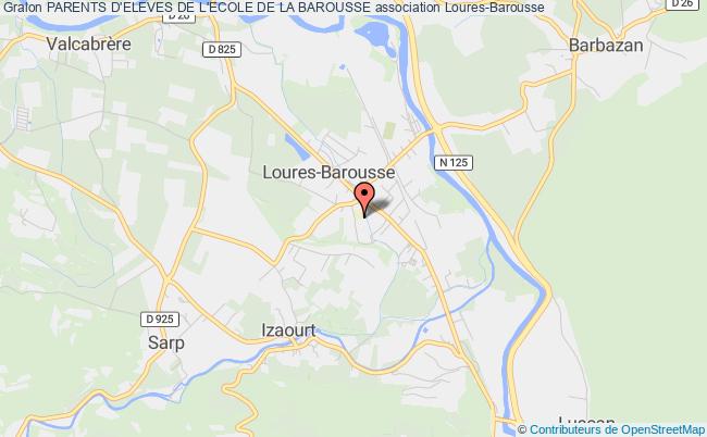 plan association Parents D'eleves De L'ecole De La Barousse Loures-Barousse
