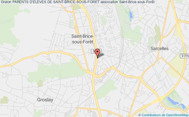 plan association Parents D'eleves De Saint-brice-sous-foret Saint-Brice-sous-Forêt