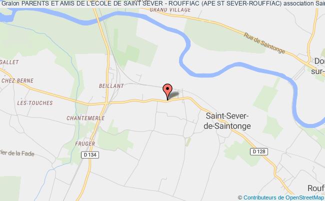 plan association Parents Et Amis De L'École De Saint Sever - Rouffiac (ape St Sever-rouffiac) Saint-Sever-de-Saintonge
