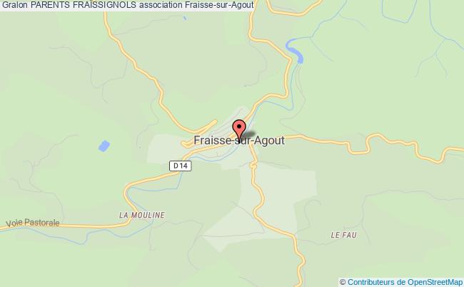 plan association Parents FraÏssignols Fraisse-sur-Agout