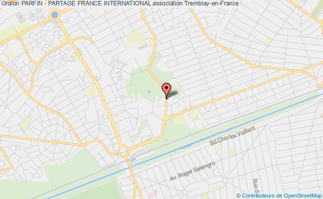 plan association Parfin - Partage France International Tremblay-en-France