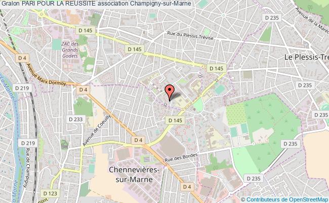 plan association Pari Pour La Reussite Champigny-sur-Marne