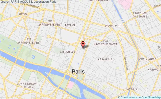 plan association Paris Accueil PARIS