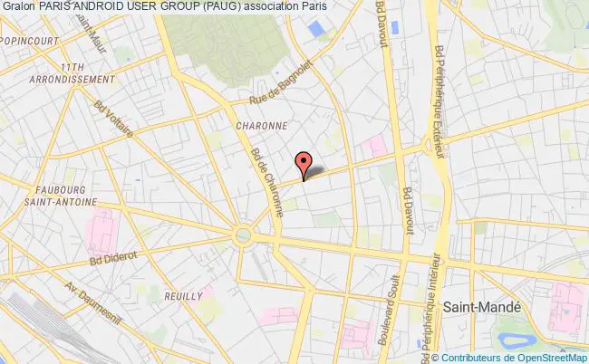 plan association Paris Android User Group (paug) Paris
