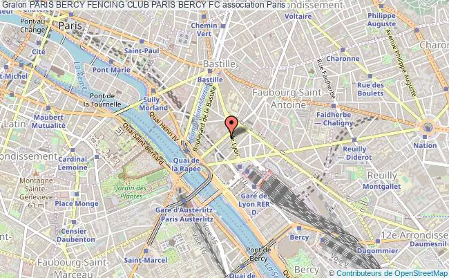 plan association Paris Bercy Fencing Club Paris Bercy Fc Paris