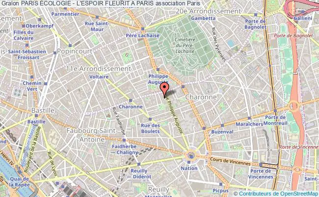 plan association Paris Écologie - L'espoir Fleurit A Paris Paris