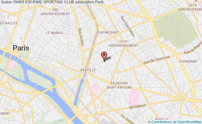 plan association Paris Escrime Sporting Club Paris