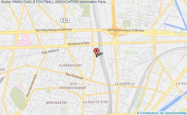 plan association Paris Gaels Football Association Paris