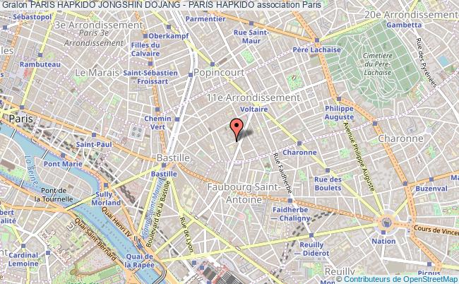 plan association Paris Hapkido Jongshin Dojang - Paris Hapkido Paris