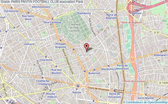 plan association Paris Pantin Football Club Paris