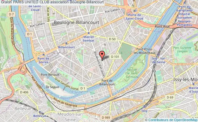 plan association Paris United Club Boulogne-Billancourt