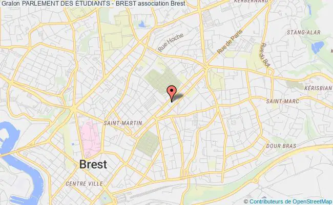 plan association Parlement Des Étudiants - Brest Brest