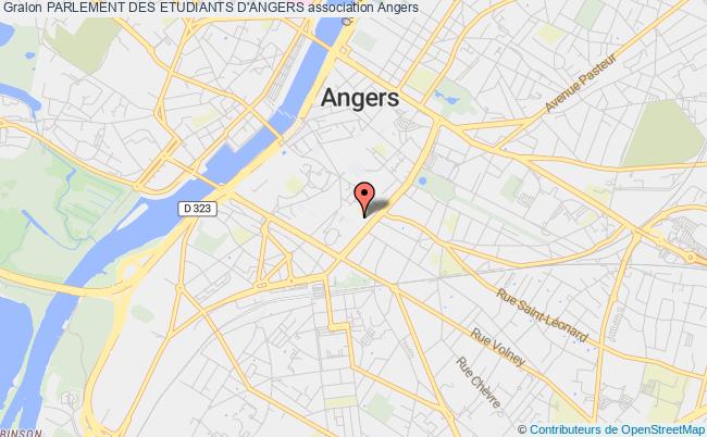 plan association Parlement Des Etudiants D'angers Angers