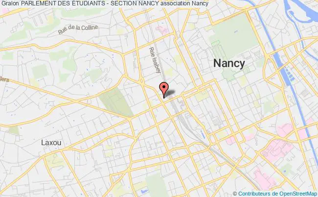 plan association Parlement Des Étudiants - Section Nancy Nancy