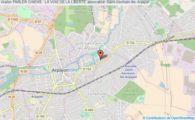 plan association Parler Chiens : La Voie De La Liberte Saint-Germain-lès-Arpajon