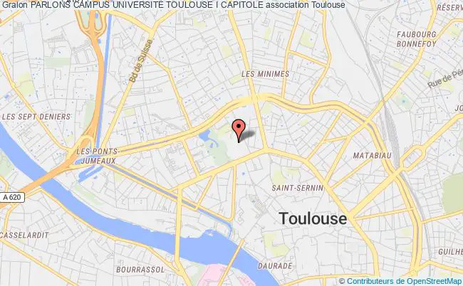 plan association Parlons Campus UniversitÉ Toulouse I Capitole Toulouse