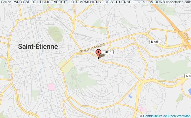 plan association Paroisse De L'Église Apostolique ArmÉnienne De St-Étienne Et Des Environs Saint-Étienne