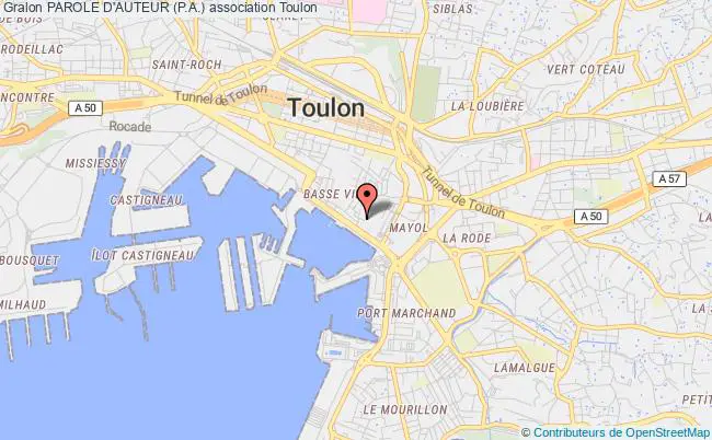 plan association Parole D'auteur (p.a.) Toulon