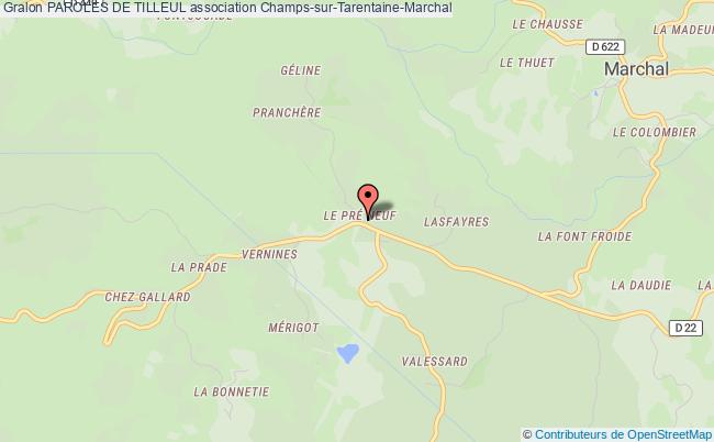 plan association Paroles De Tilleul Champs-sur-Tarentaine-Marchal