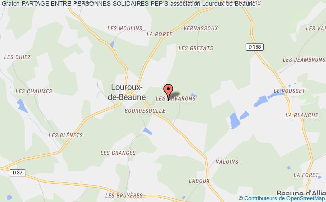 plan association Partage Entre Personnes Solidaires Pep's Louroux-de-Beaune