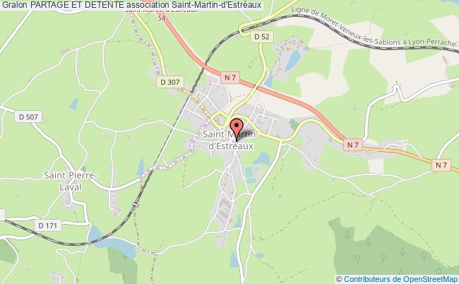 plan association Partage Et Detente Saint-Martin-d'Estréaux