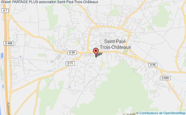 plan association Partage Plus Saint-Paul-Trois-Châteaux