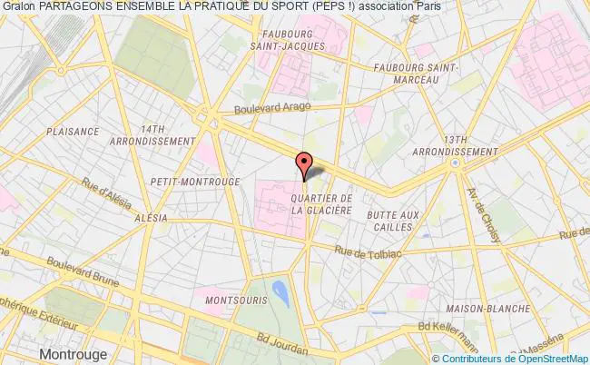 plan association Partageons Ensemble La Pratique Du Sport (peps !) Paris