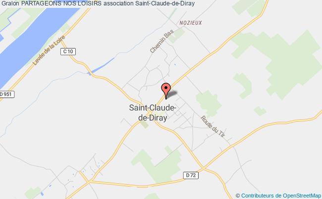 plan association Partageons Nos Loisirs Saint-Claude-de-Diray