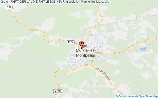 plan association Partager La Joie Fait Le Bonheur Murviel-lès-Montpellier