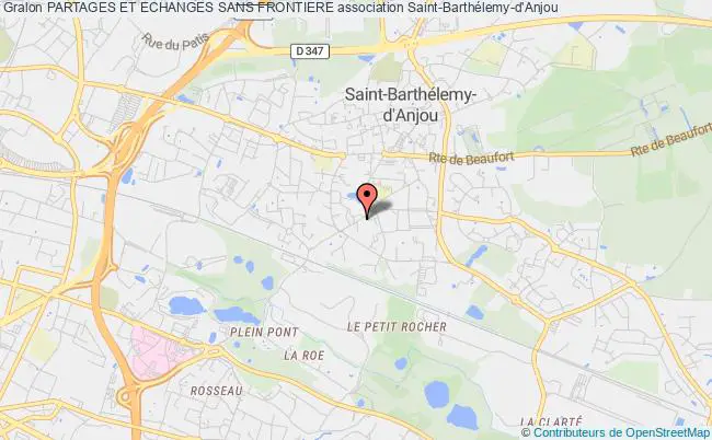 plan association Partages Et Echanges Sans Frontiere Saint-Barthélemy-d'Anjou