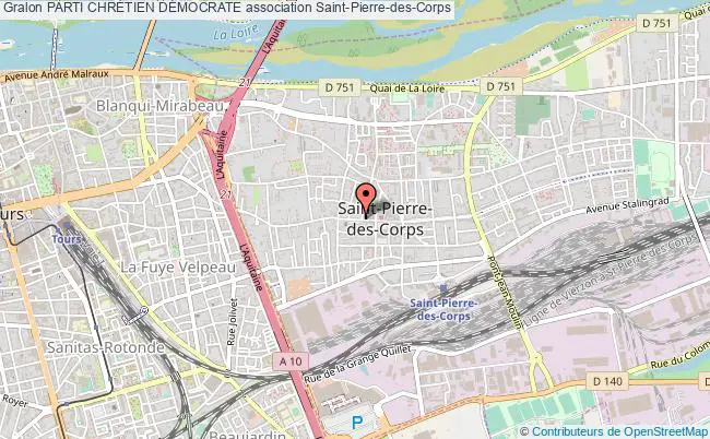 plan association Parti ChrÉtien DÉmocrate Saint-Pierre-des-Corps