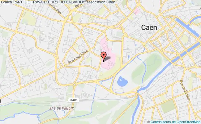 plan association Parti De Travailleurs Du Calvados Caen