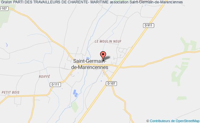 plan association Parti Des Travailleurs De Charente- Maritime Saint-Germain-de-Marencennes