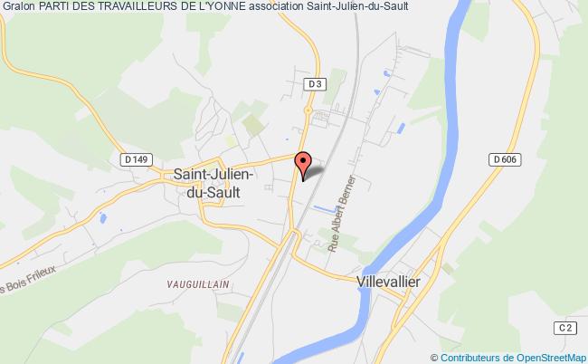 plan association Parti Des Travailleurs De L'yonne Saint-Julien-du-Sault
