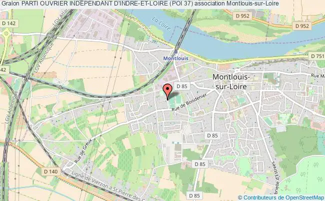 plan association Parti Ouvrier IndÉpendant D'indre-et-loire (poi 37) Montlouis-sur-Loire