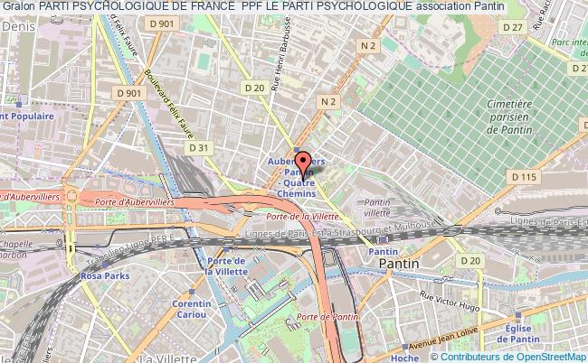 plan association Parti Psychologique De France  Ppf Le Parti Psychologique Pantin