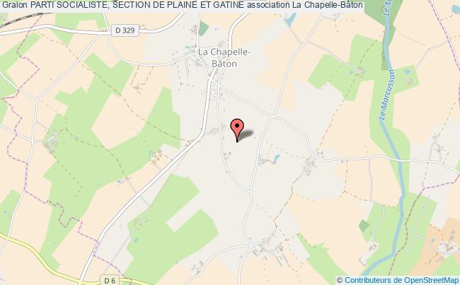 plan association Parti Socialiste, Section De Plaine Et Gatine La    Chapelle-Bâton