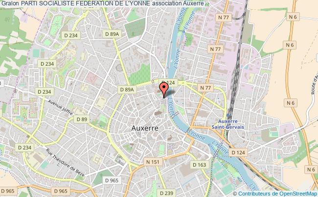plan association Parti Socialiste Federation De L'yonne Auxerre
