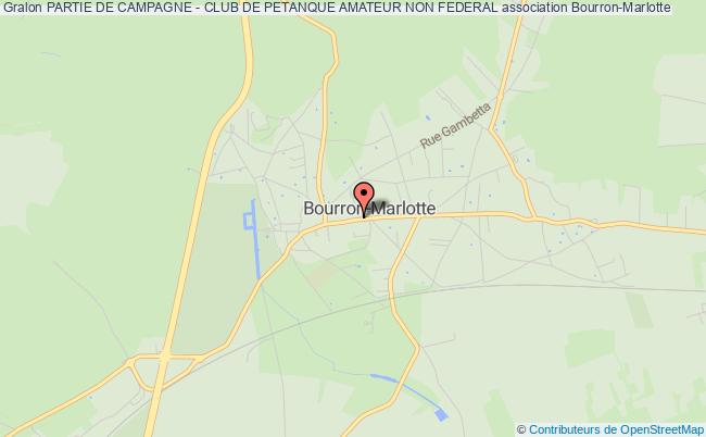 plan association Partie De Campagne - Club De Petanque Amateur Non Federal Bourron-Marlotte