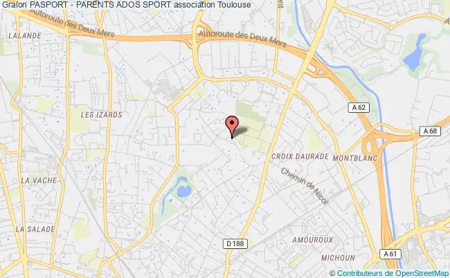 plan association Pasport - Parents Ados Sport Toulouse
