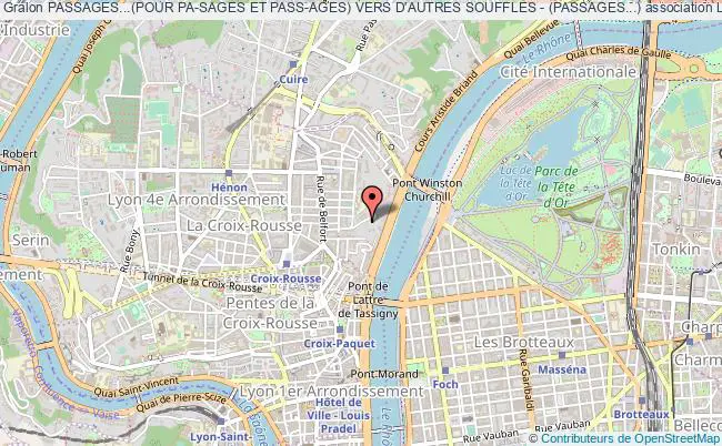 plan association Passages...(pour Pa-sages Et Pass-ages) Vers D'autres Souffles - (passages...) Lyon